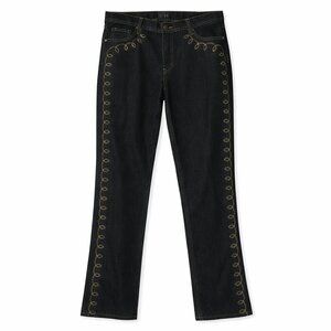 U-51 Embroidered Dark Wash Jeans Size 14